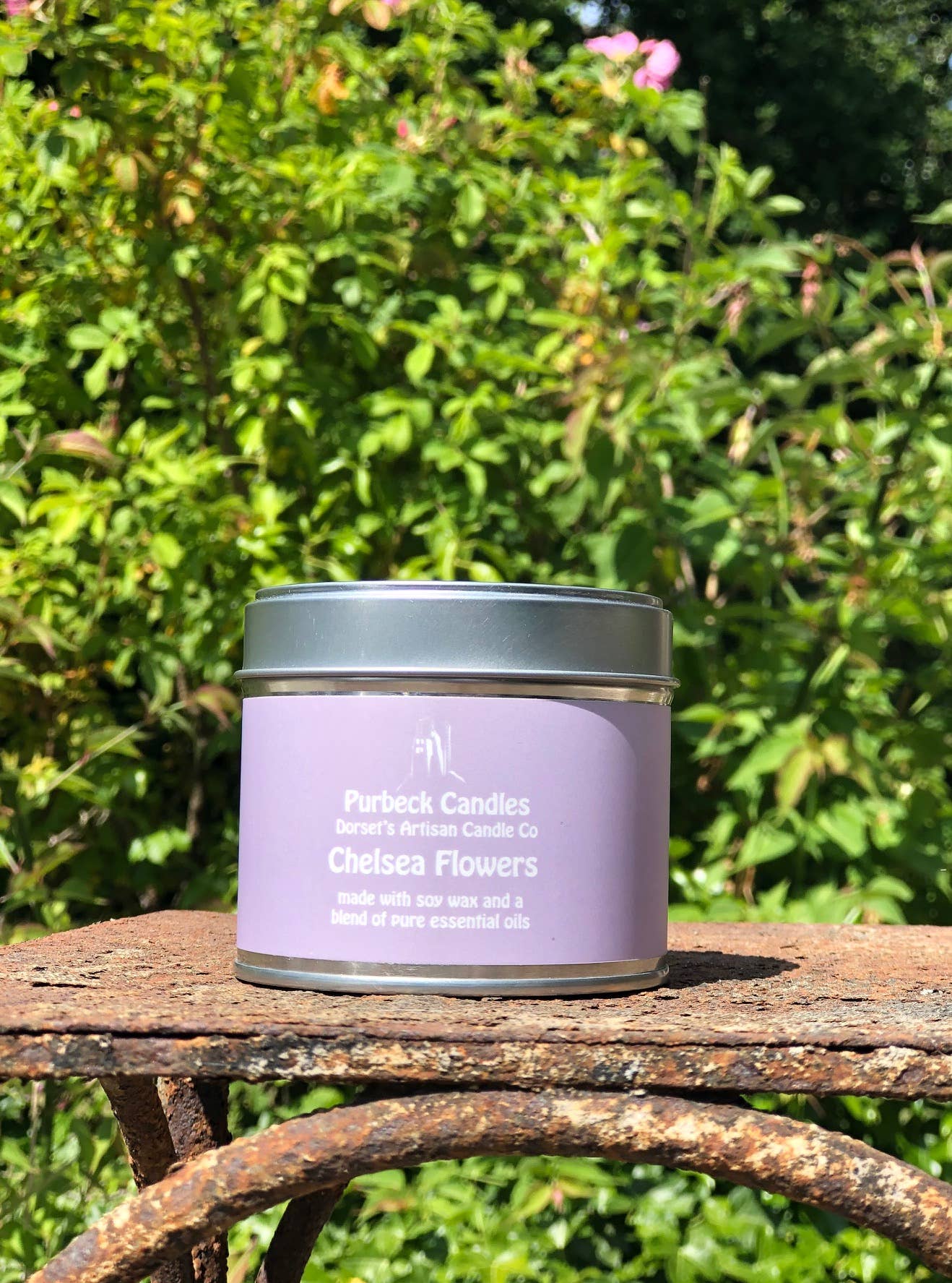 Purbeck Candles – wholesale Travel candles – Signature Range Candle in a Tin - Chelsea Flowers3