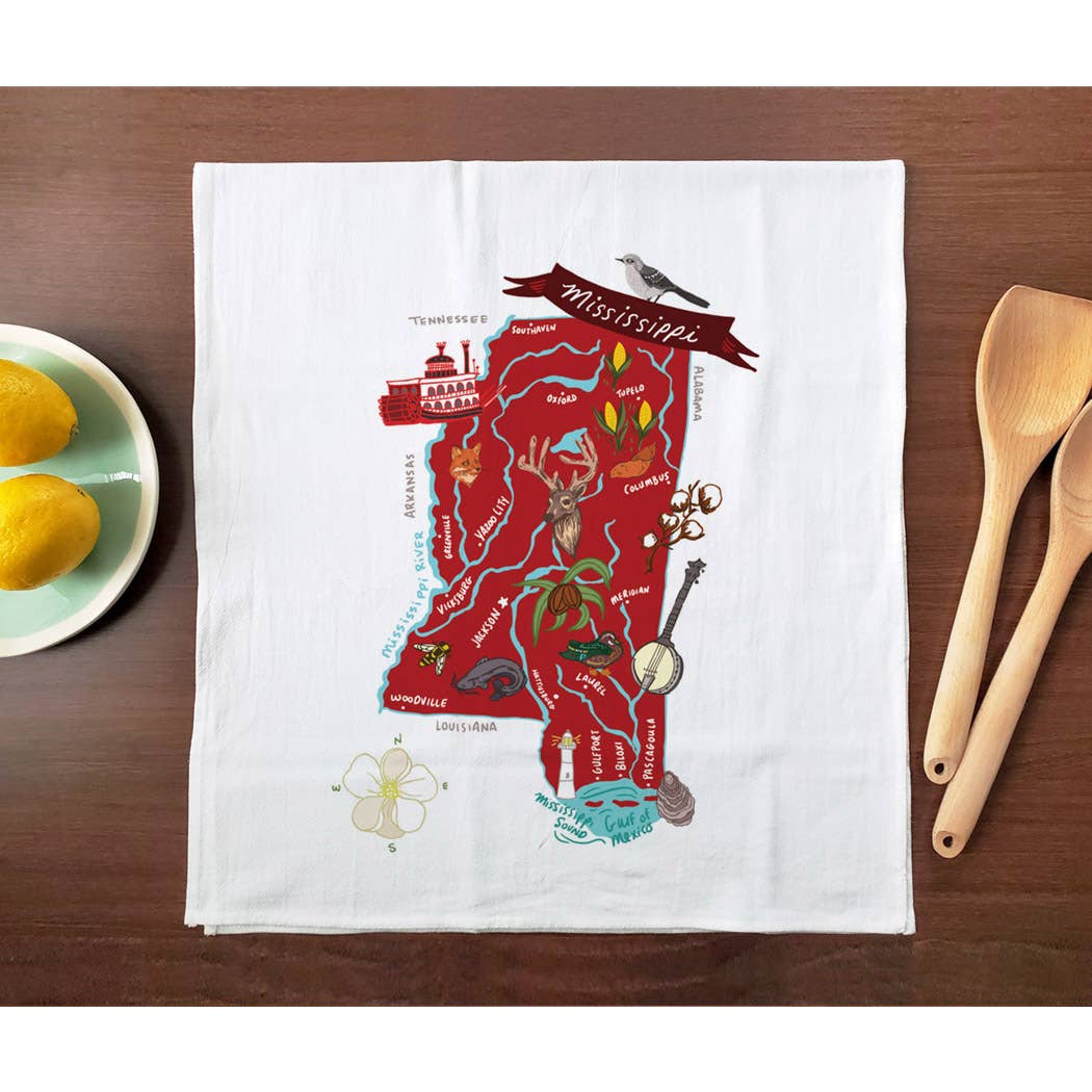 Allport Editions – Engroshandel Viskestykke – Hej USA håndklædeserie - ALLE 50 STATER HER!24