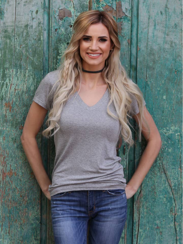 ANGIE - Wholesale T-Shirt - Women's - X2731-HTHR6