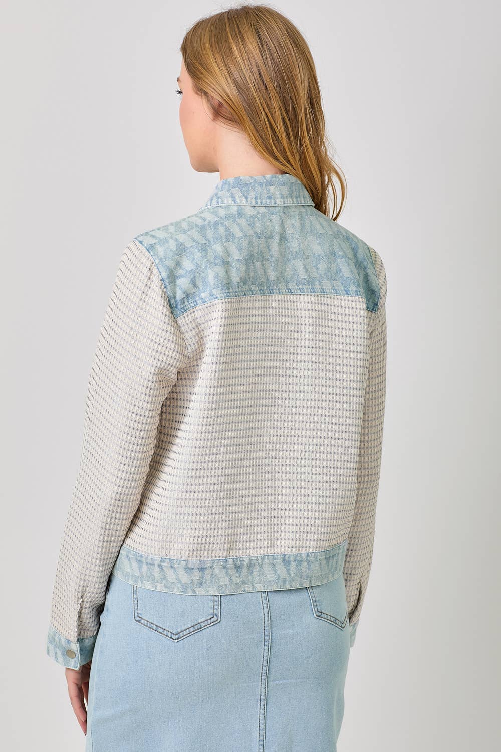 Mystree - Wholesale Denim Jacket - Women's - 60463 Mixed Media Denim Jacket12