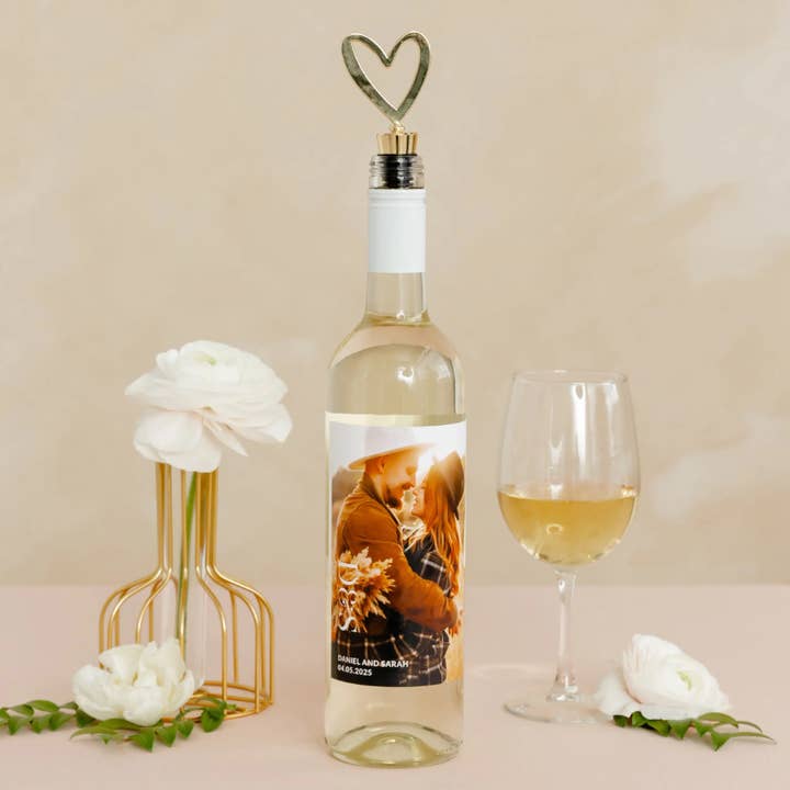 Weddingstar Inc. – wholesale Wine stopper – Gold Metal Wine Bottle Stopper - Heart