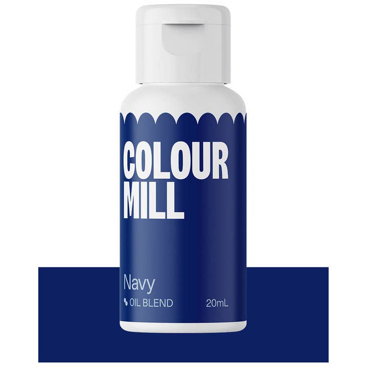 Colorante Alimentare a Base di Olio Colour Mill, 20 Millilitri, Blu Navy per la vendita all'ingrosso da parte di Cake Supply Imports