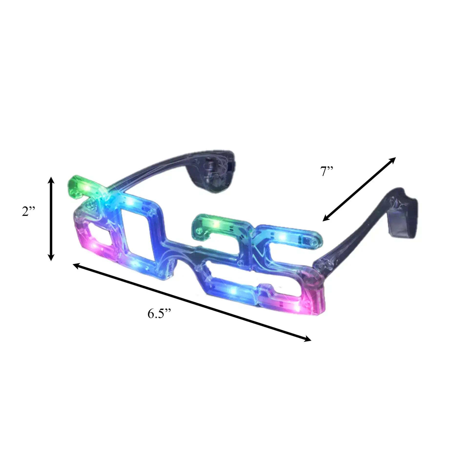 Blinkee.com, LLC - Vente Chapeaux/couronnes de fête - Lunettes de fête illuminées pour le Nouvel An 20252