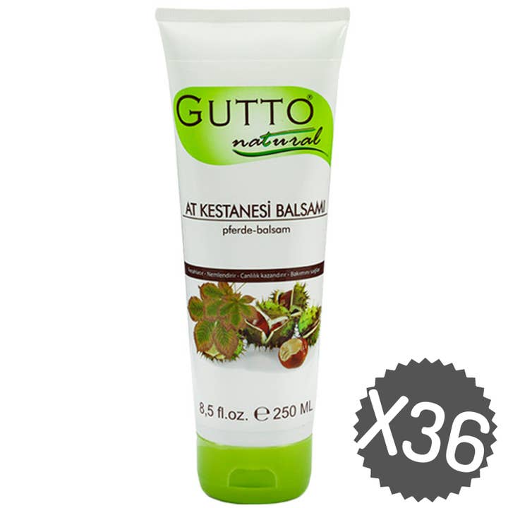 Horse chestnut massage balm (per box of 36) for wholesale by Gutto Natural