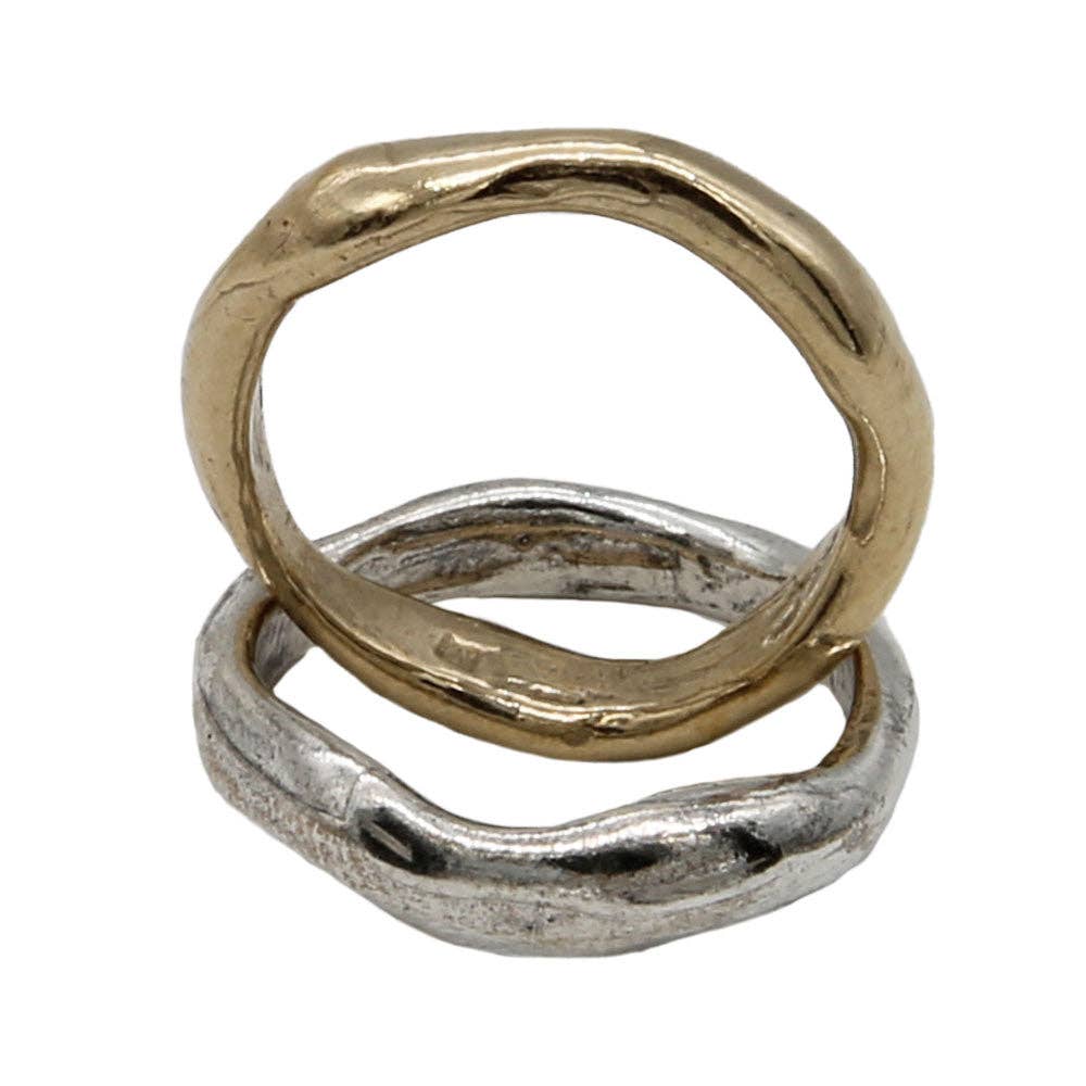 Mandile Gioielli – Engroshandel Båndring – Unisex ringe i 925 sølv og bronze (AR096)0