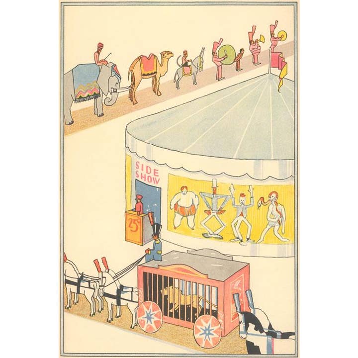 Gratulationskort CI-232 Cirkusuppsättning för wholesale av Found Image Press