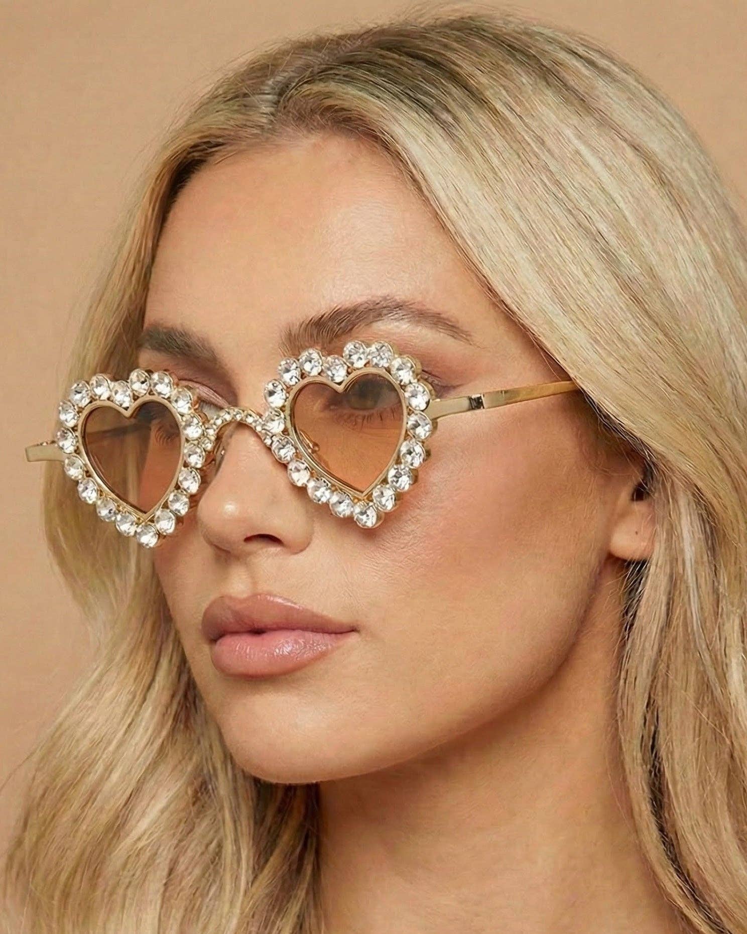 Peach Gold Juliet Sunglasses for wholesale on Faire1