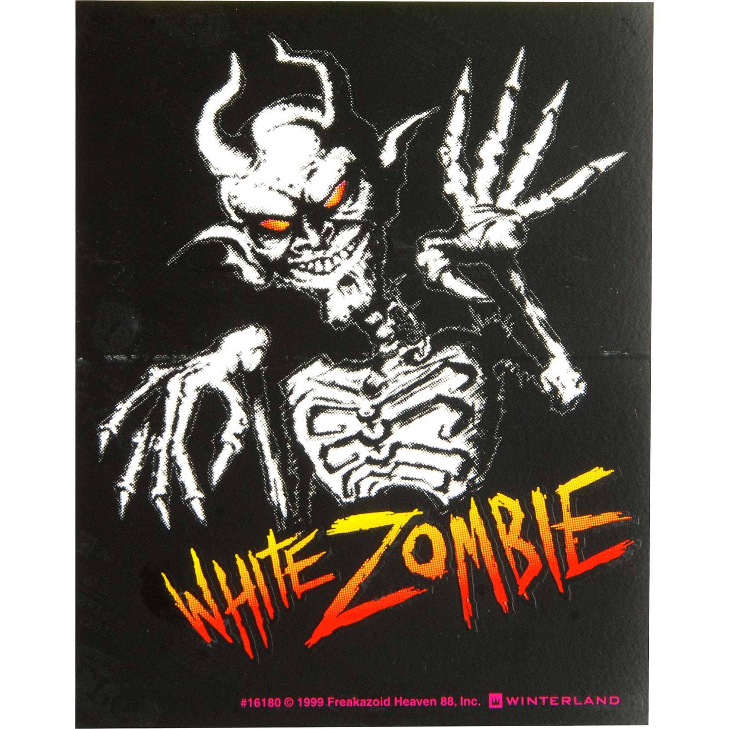 Rockabilia - Wholesale Sticker - White Zombie Chupacabras Sticker0