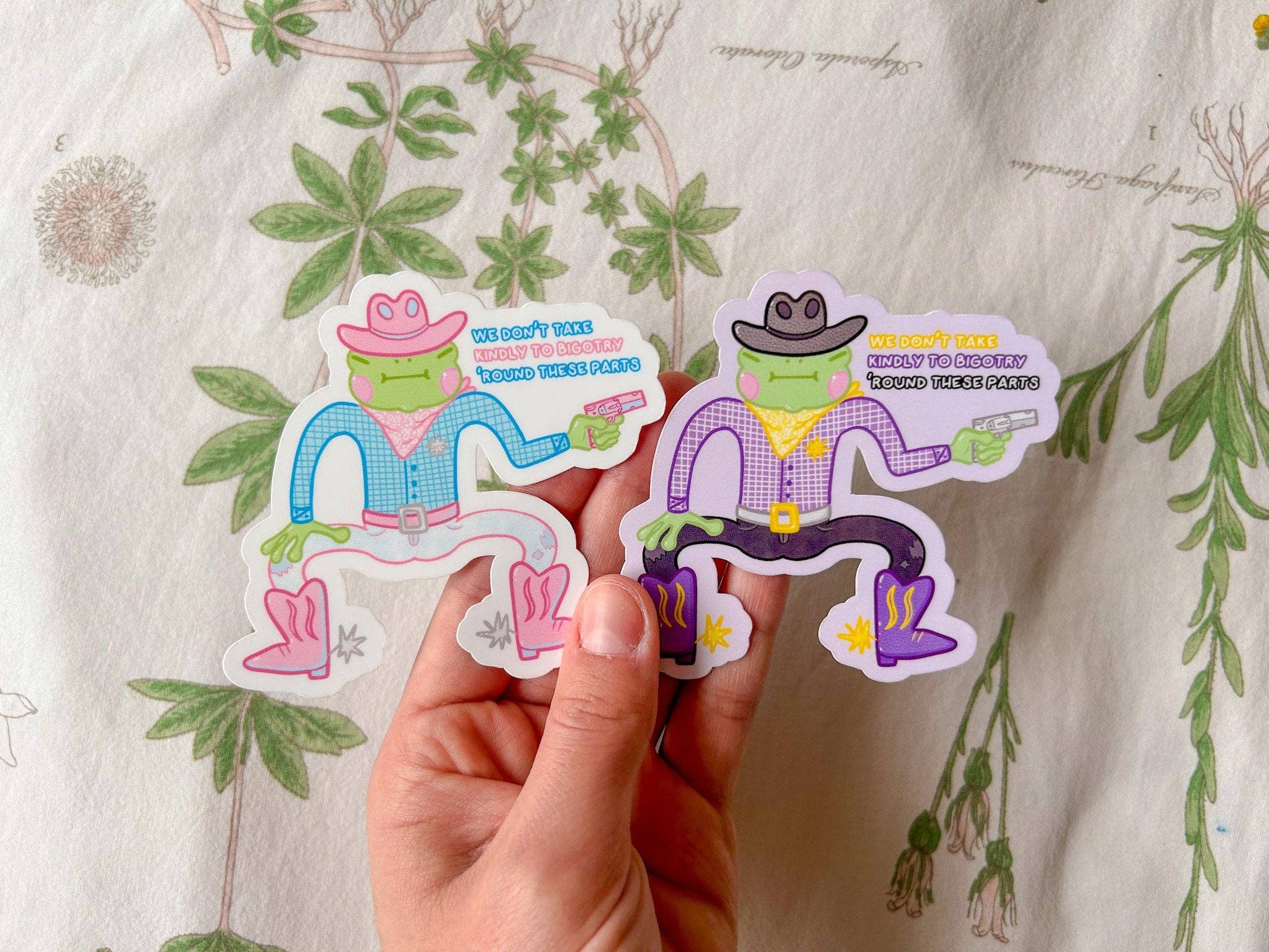 Hollandaize Art – Adesivo por atacado – Pride Cowboy Frogs | Não levamos gentilmente ao bigotry Sticker18