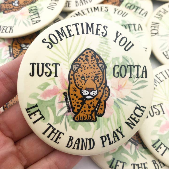 Neck - Jaguar - Game Day Button for wholesale by REBL Creative