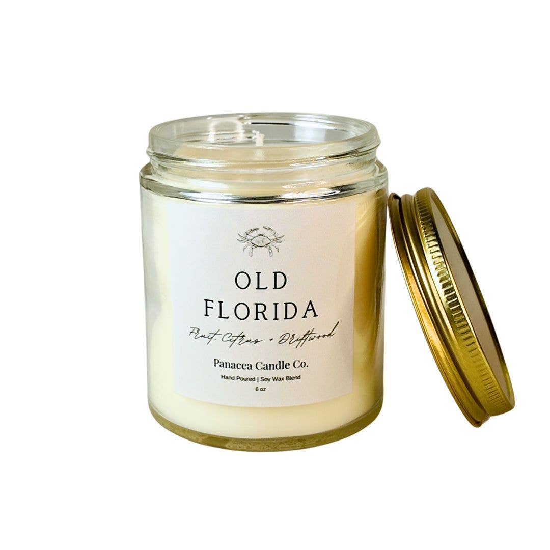 Panacea Candle Co. – wholesale Burkljus – Old Florida - Enveksljus 6oz0