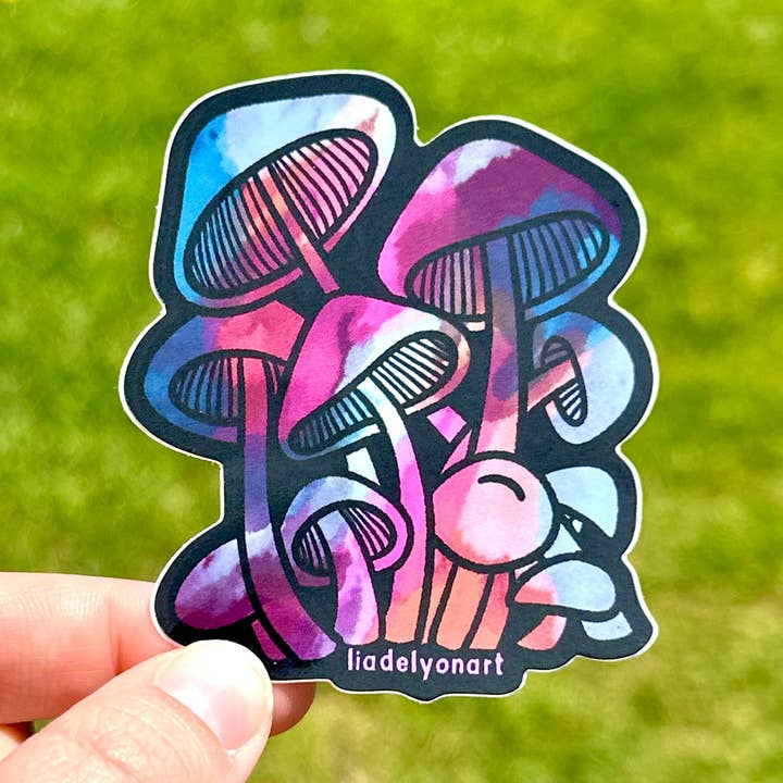 liadelyonart – wholesale Klistermärke – Akvarell svampvinylklistermärke, 3x2,5 tum.0