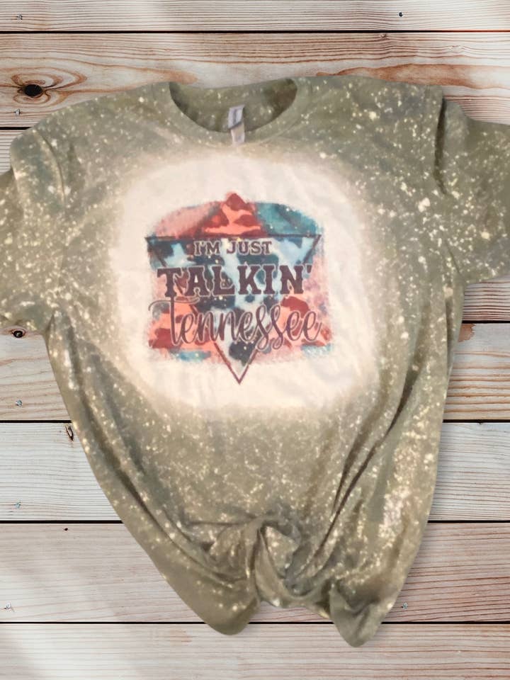 Jag är bara Talkin Tennessee - Blekt Tee för wholesale av 478 Designs