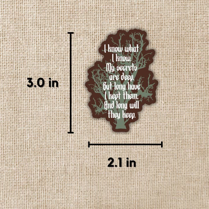 Kingdom of Threads - Wholesale Phone & Laptop Stickers - I Know What I know Sticker | One Dark Window Inspired1
