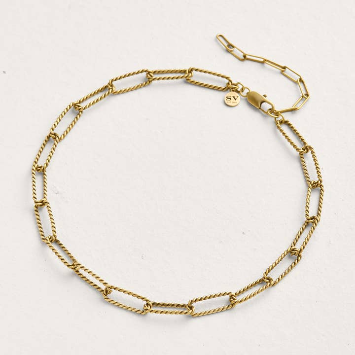 Collar de cadena de cable alargado de cuerda para venta al por mayor de Beehive Handmade