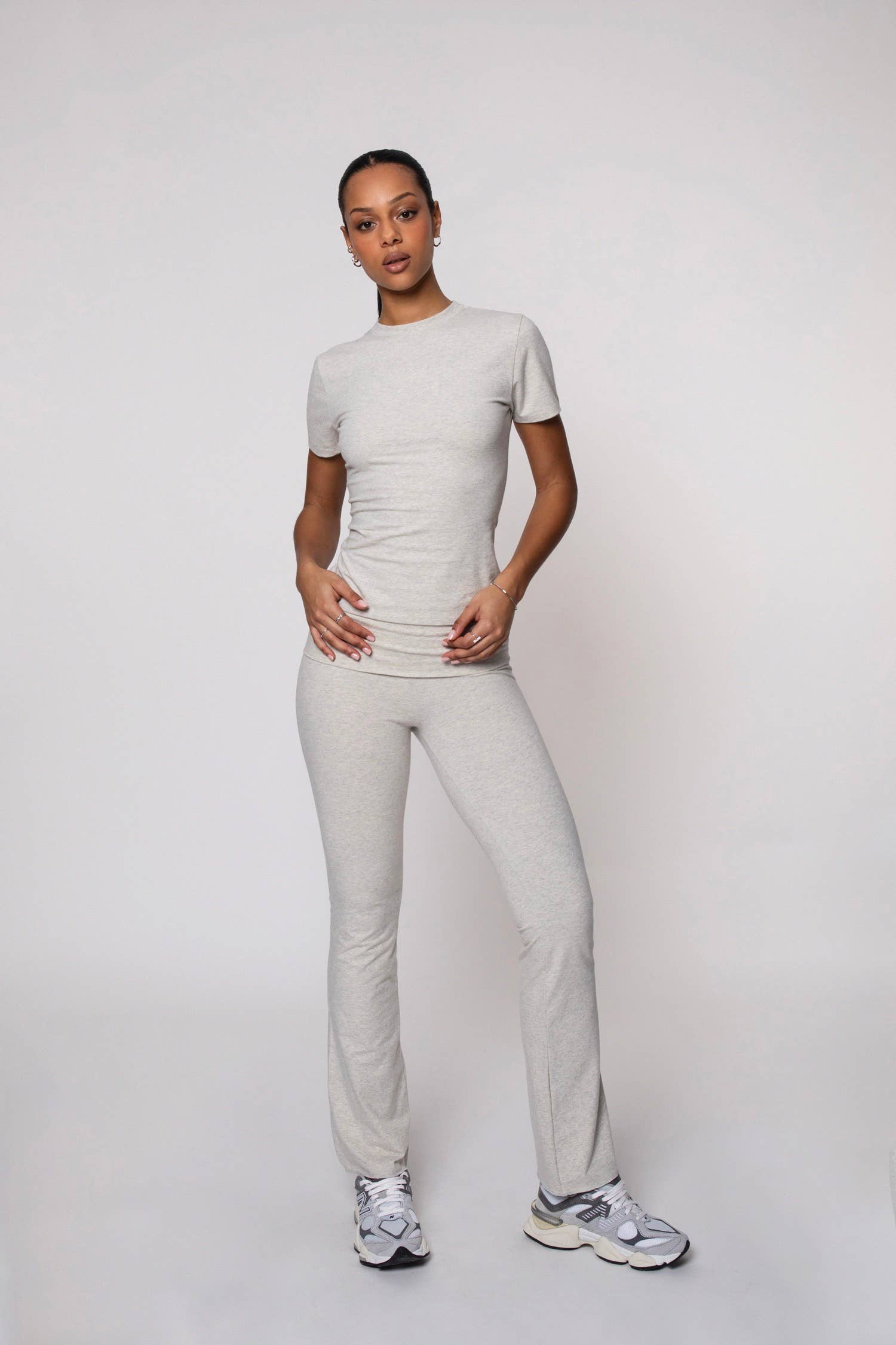 Grigio chiaro T-shirt Bandha a maniche corte in vendita all'ingrosso su Faire6