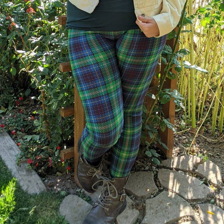 Tartan Plaid Pocket Leggings for wholesale by Southwest Legging Company