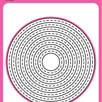 Pink and Main - Wholesale Craft Supplies - Stitched Circle Frames Dies