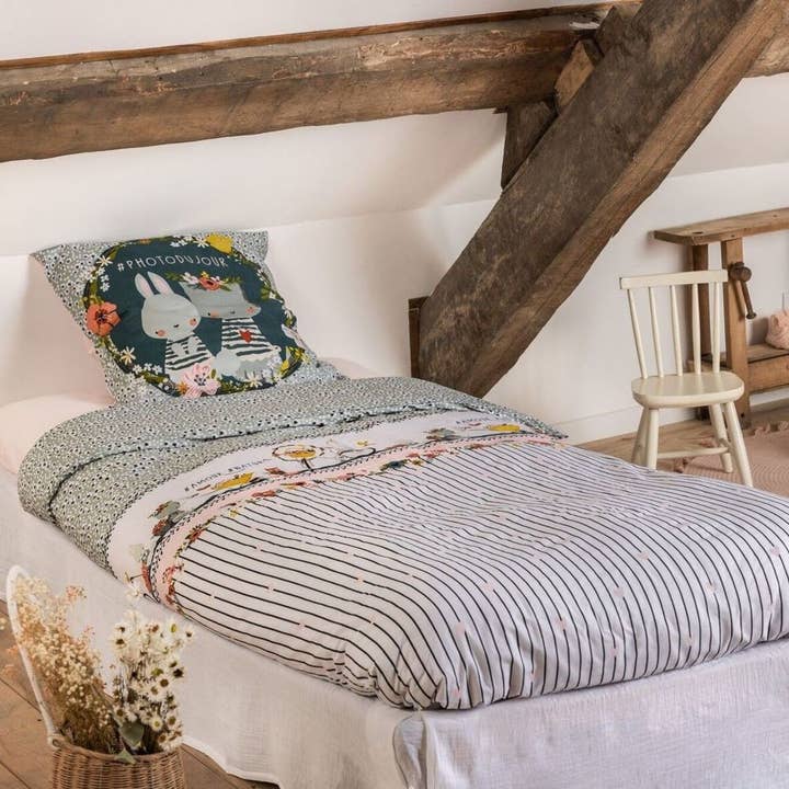 Children's bedding set 140x200 cm Cotton Gardening for wholesale by Housse De Rêve