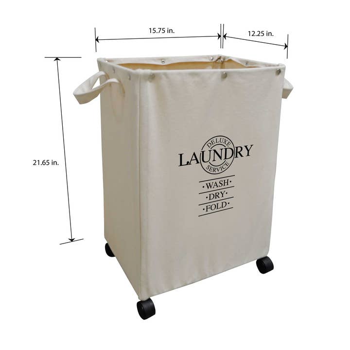 DesignStyles Home - Wholesale Laundry Hamper - Set Of 2 Hampers on Wheels