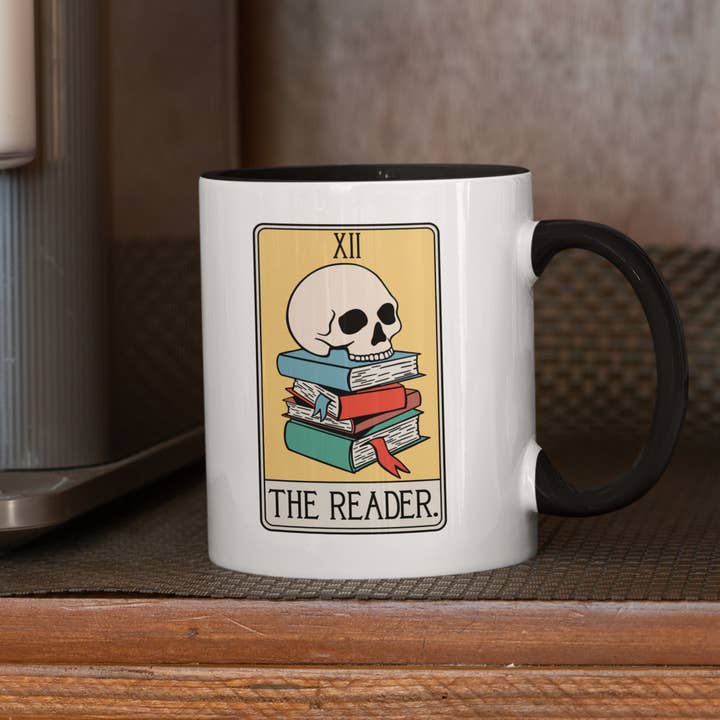 Indigo Maiden - Wholesale Coffee/Tea Cup - The Reader Tarot Card Coffee Mug 1