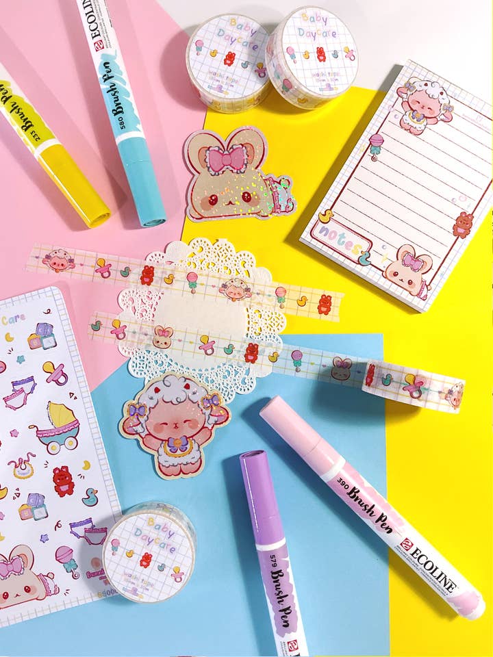 Baby Legetøj Washi Tape for engroshandel hos BunnieBuns Studios