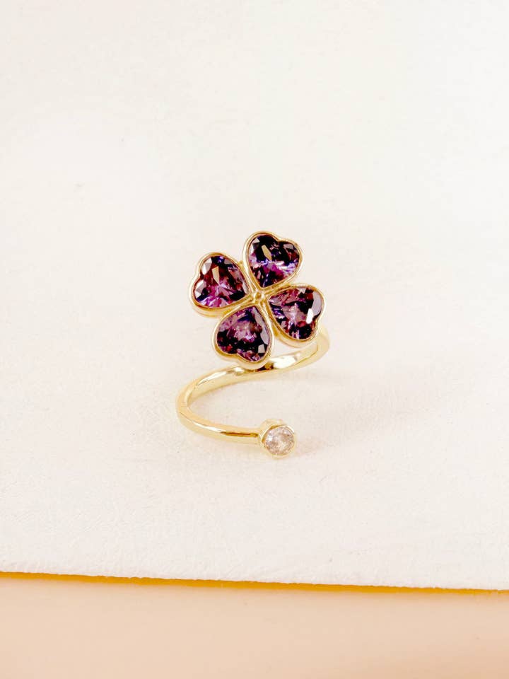 Bague Vivi - Anti stress, trèfle pour la vente par D Bijoux