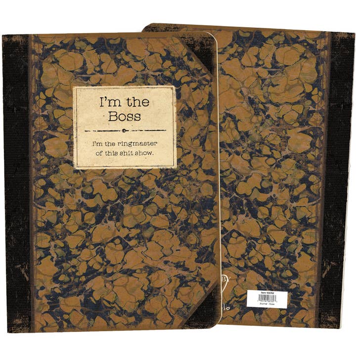 Primitives by Kathy - Wholesale Journal/Diary - I'm The Boss Journal
