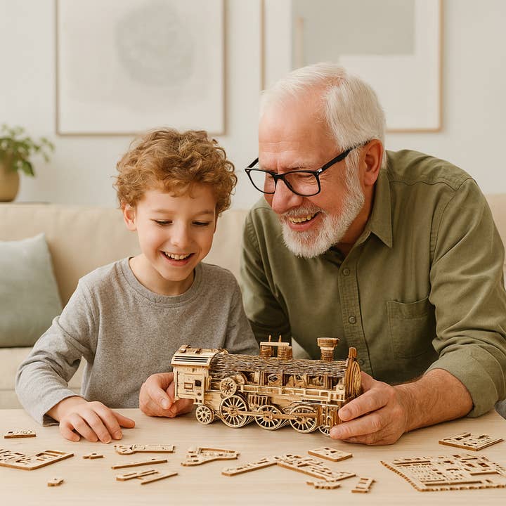 Marissa's Gifts – wholesale DIY craft kit – Child – DIY Model wooden kit train2