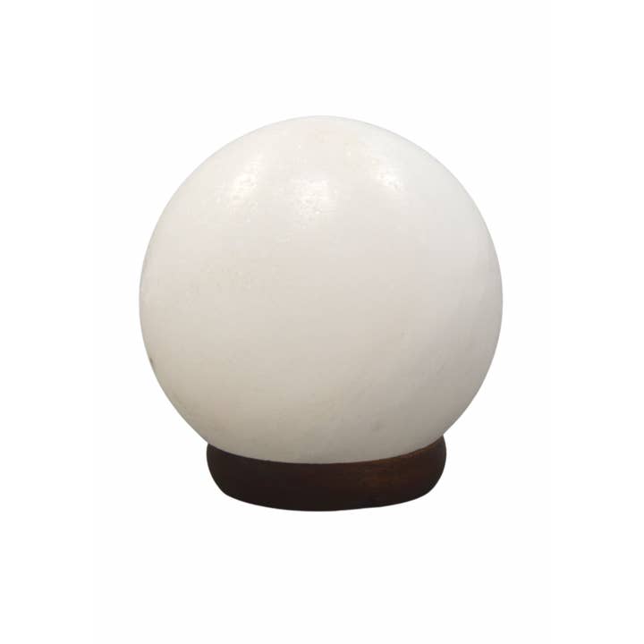 pirotta srl – Candeeiro de sal por atacado – Lâmpada de Sal Esfera Branca com Fio e Lâmpada