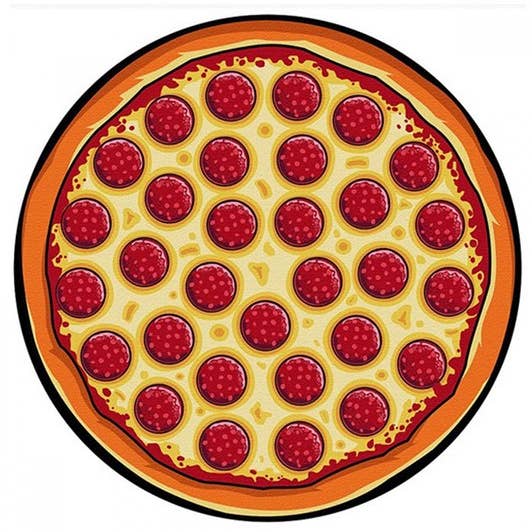 Suzie Q USA - Wholesale Beach Towel - "Pizza" Beach Blanket0