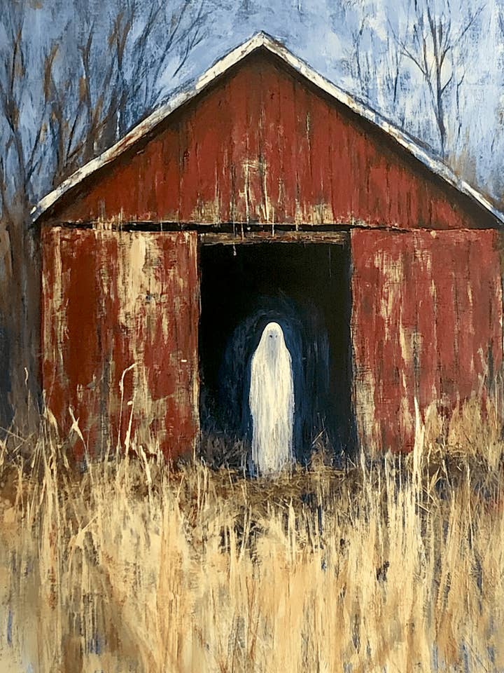 Spöke i ladan Astralplan konsttryck - 8"x10" konstverk för wholesale av Mowbi