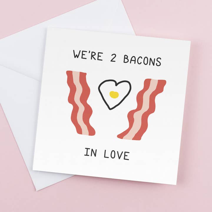 CoolSource Cards – wholesale Love card – Bacon - 2 in Love | Greetings Card | Birthday Card3