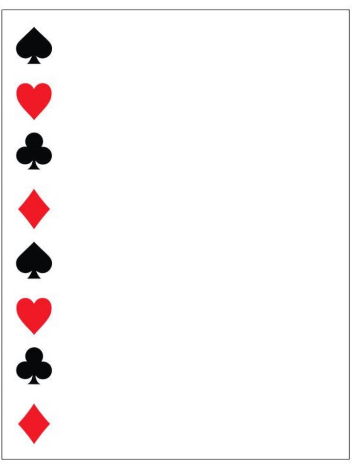 Cartões NP15 Suits Note Pad por atacado de Sand Dollar Sales