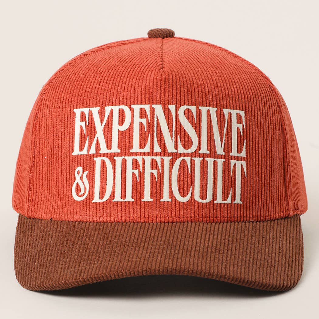 Fashion City - Wholesale Trucker Hat - Unisex - EXPENSIVE & DIFFICULT Corduroy Trucker Hat4