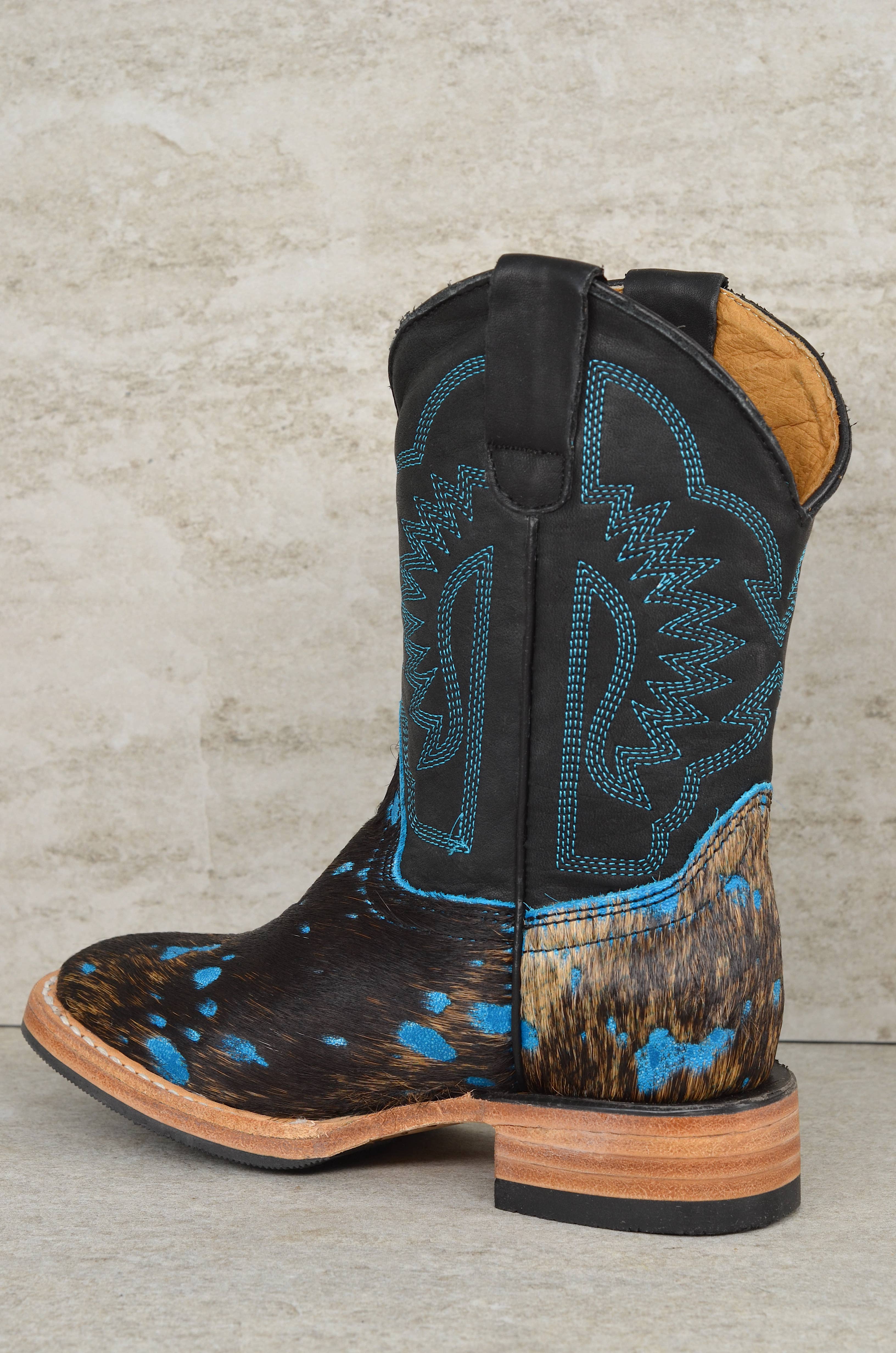 3501 TURQUOISE KIDS WIDE SQUARE BOOT for wholesale on Faire7