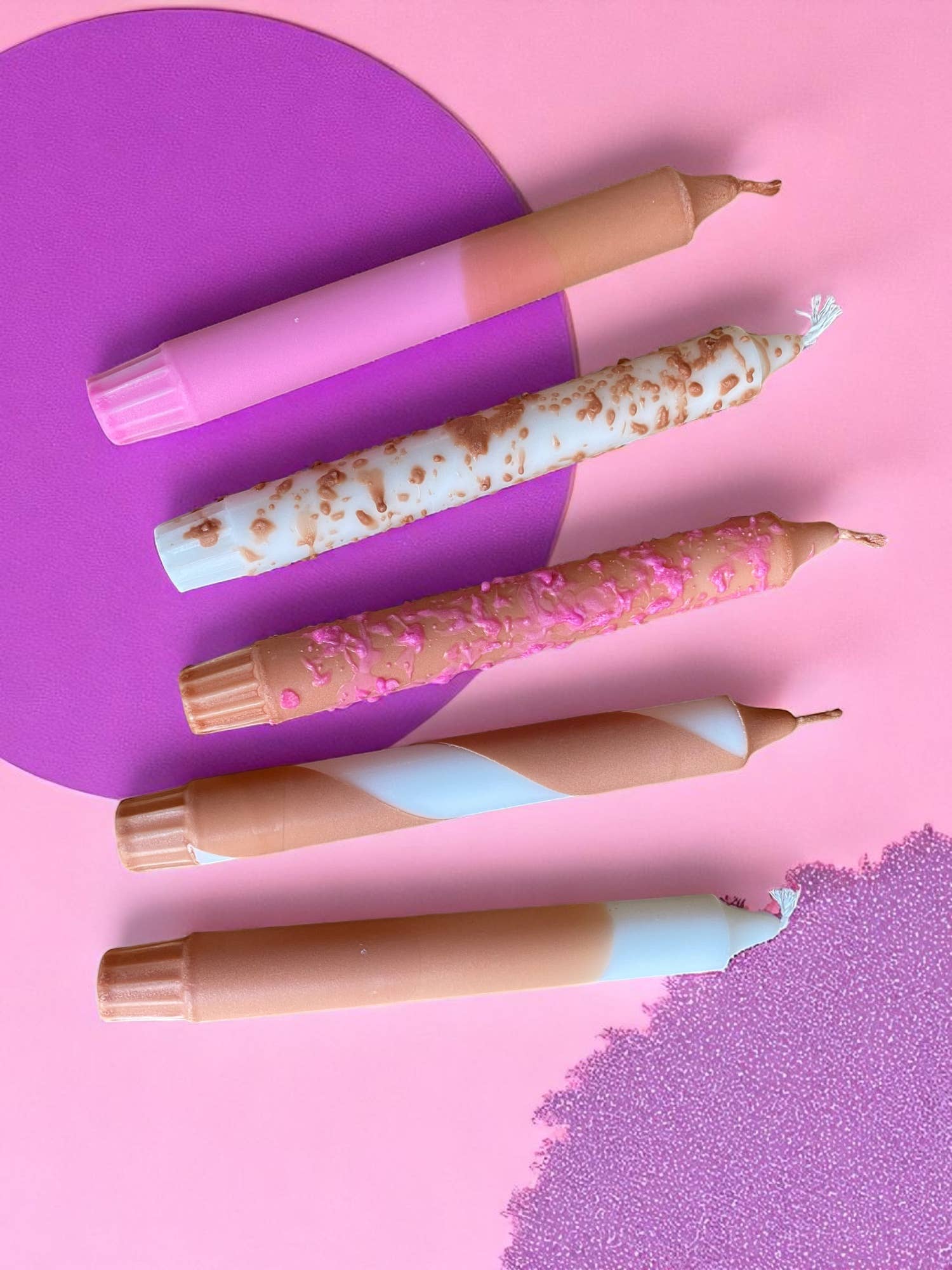 Kupkup HB. - Fi Design Studio Co. - Wholesale Pillar Candle - Joyful Glow | Chocolate Cake Tapper Candle | 2.3x20 cm 15