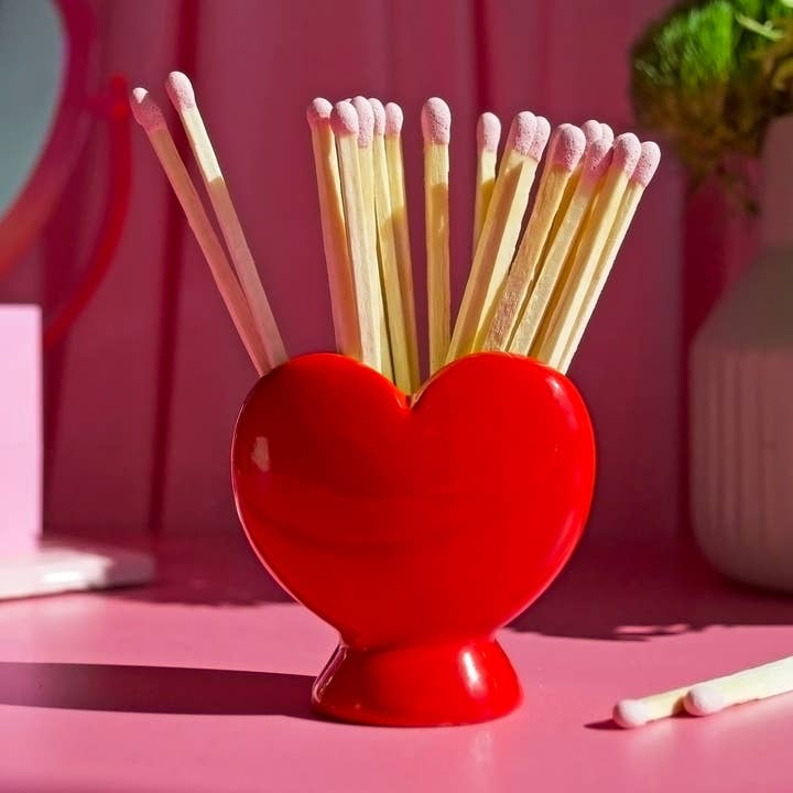 A Shop of Things - Wholesale Match Holder - Heart Match Striker0