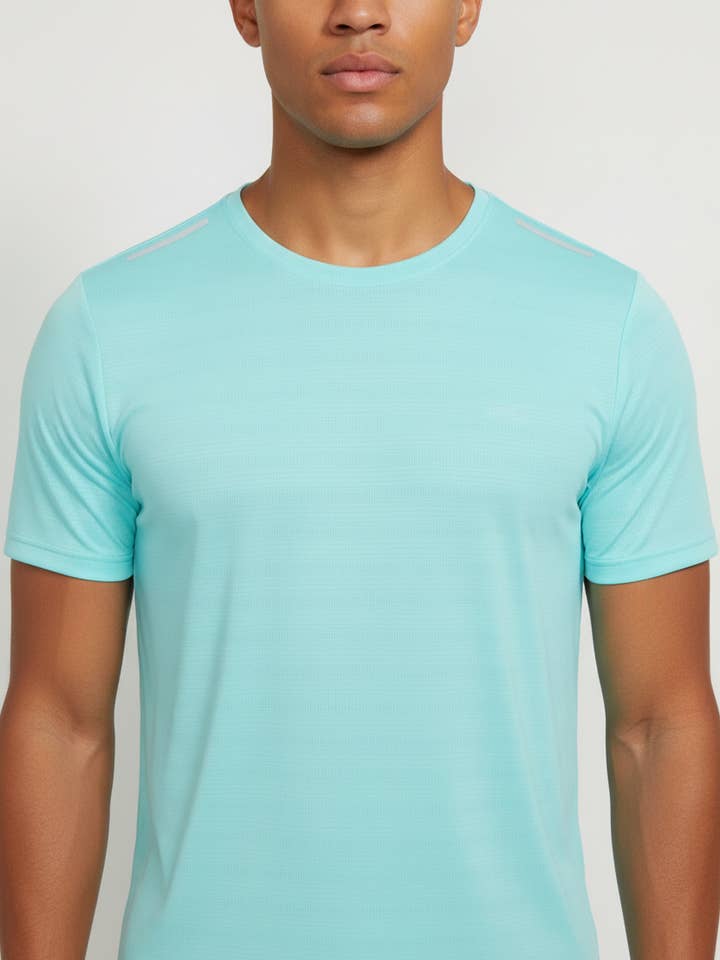 Men's sports T-shirt with reflective band TX1254-7 for wholesale by Zayne Paris