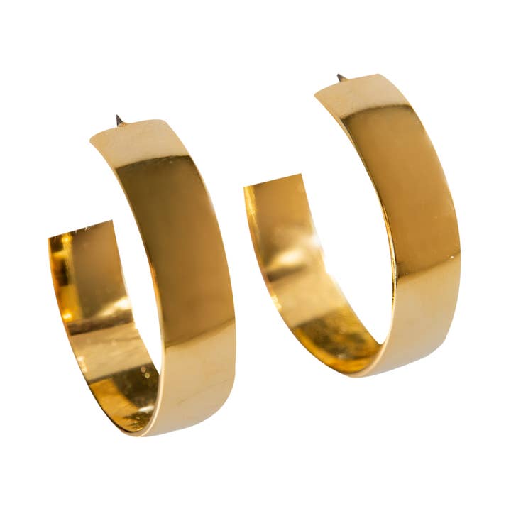 Flat Hoops, Guld för wholesale av ELISABETH SILVERMAN