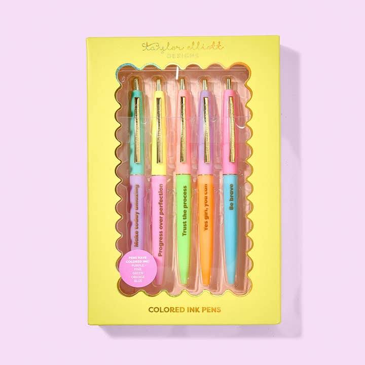 Happy Pen Set - Min. 4 (PEN-27) for wholesale by Taylor Elliott Designs
