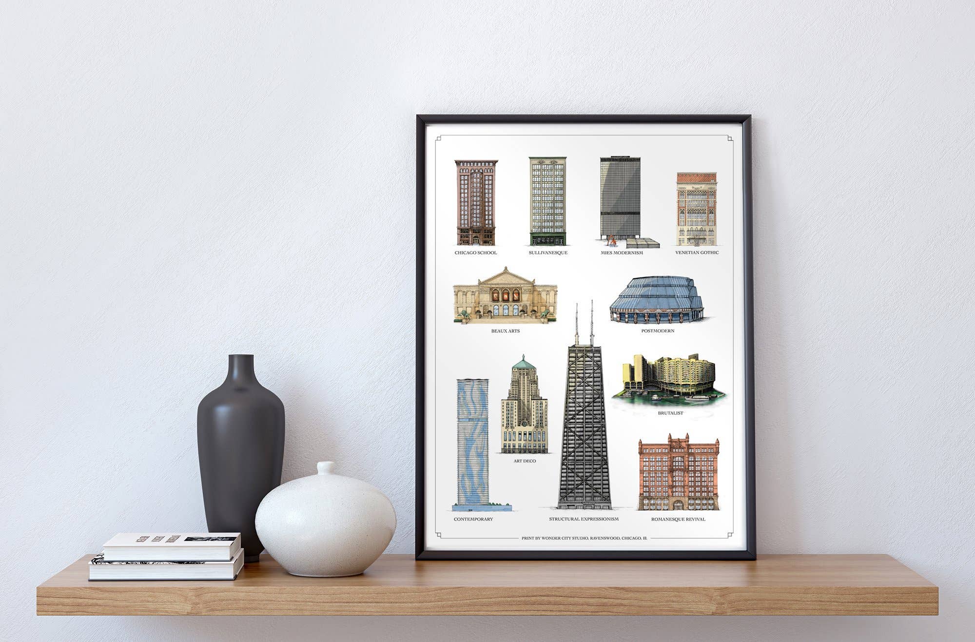 Wonder City Studio - Wholesale Poster - Downtown Styles Of Chicago0