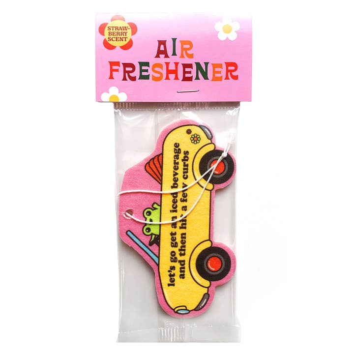 Krystan Saint Cat - Wholesale Car Freshener - Unisex - Bad Driver Frog Hit Curbs Strawberry Scented Air Freshener1