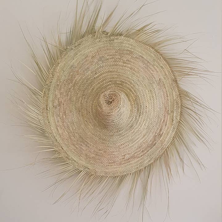 Decorazione da parete con cappello di paglia - Cappelli marocchini fatti a mano per la vendita all'ingrosso da parte di libitiishop