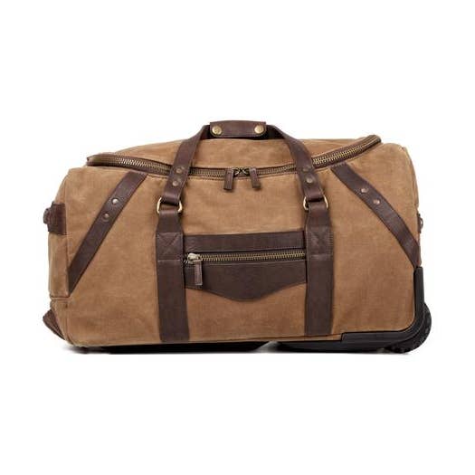 Sac de voyage à main en toile cirée pour la vente par Mission Mercantile Leather Goods