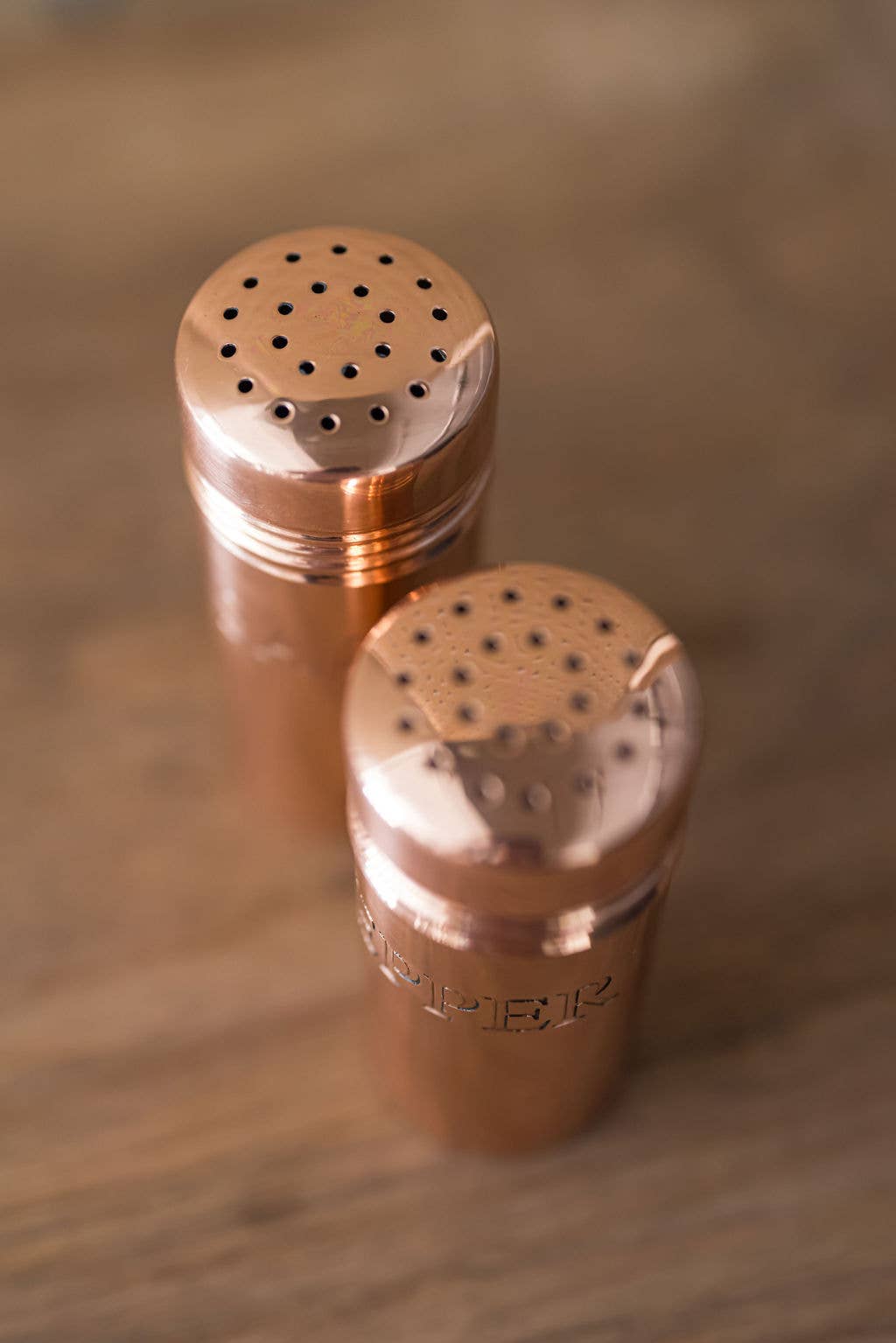 Galley and Fen - Wholesale Salt & Pepper Shaker Set - Copper Salt & Pepper Shakers8