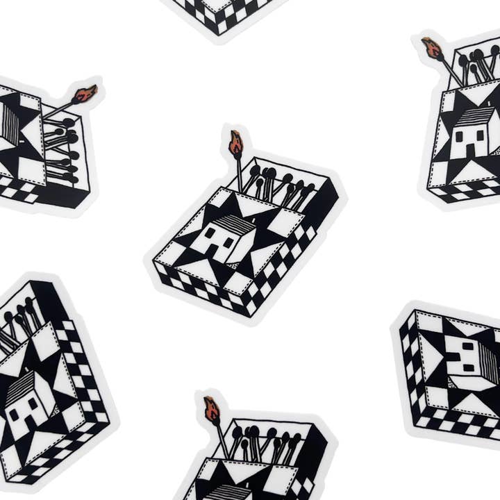 Matchbook Stickers - WHOLESALE for wholesale by Toad & Sew