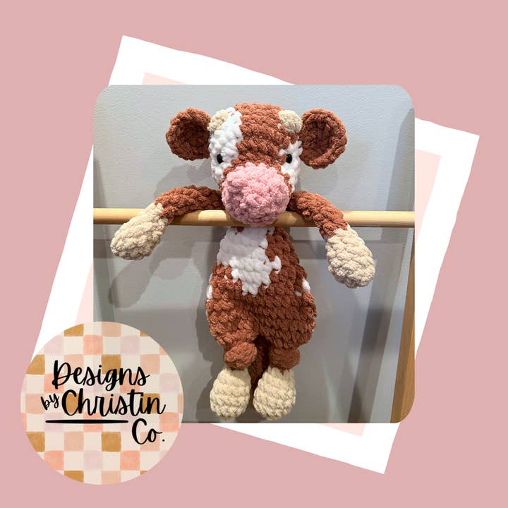 Cope Cow Lovey for wholesale by Designs by Christin Co.