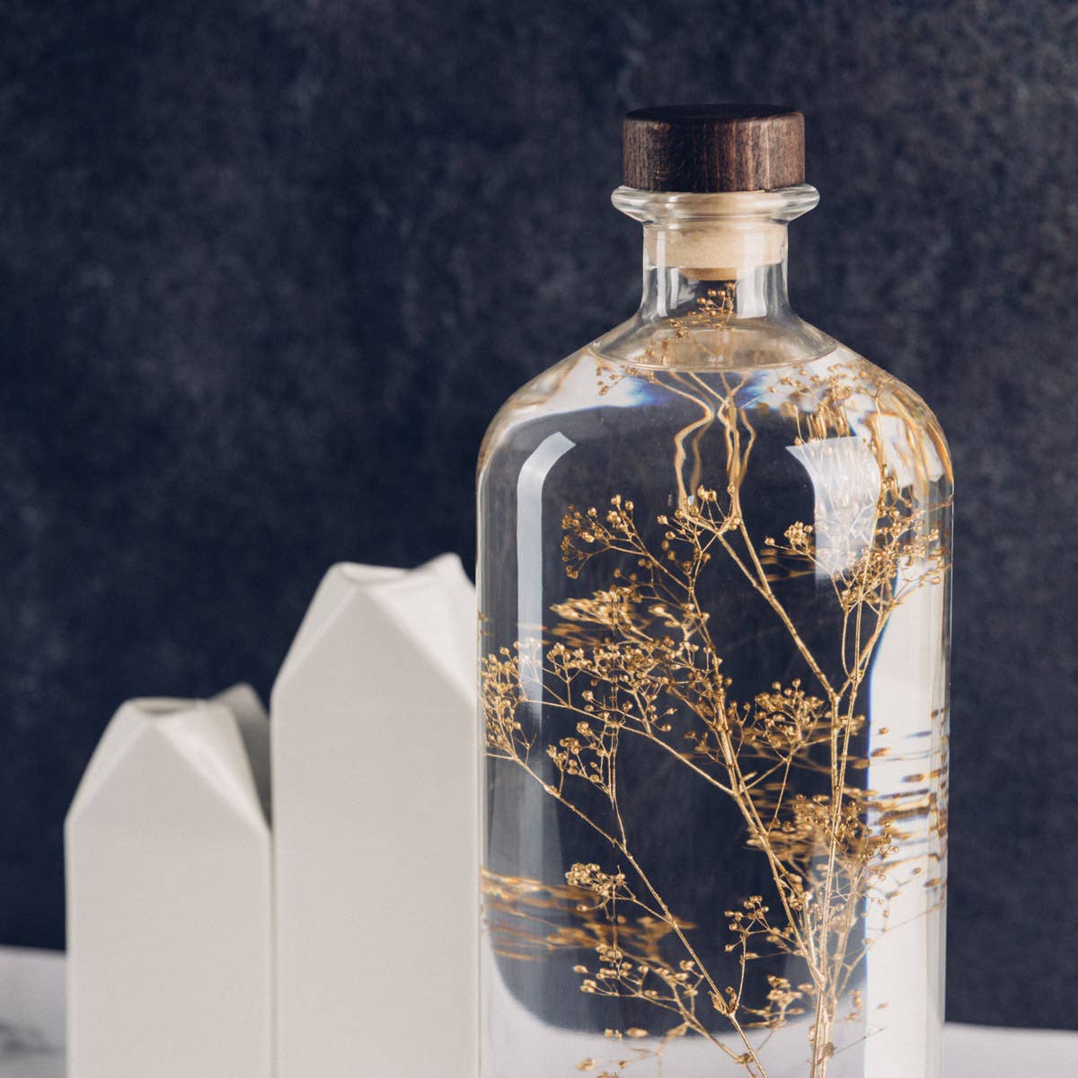 Theophile Berthon – Großhandel Pflanzen – Das Herbarium Schleierkraut Gold - XL-Glas - eingetauchte Pflanze13