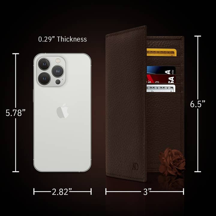 Access Denied Accessories - Wholesale Wallet - Unisex - Genuine Leather Checkbook Cover For Women &Men RFID Blocking63